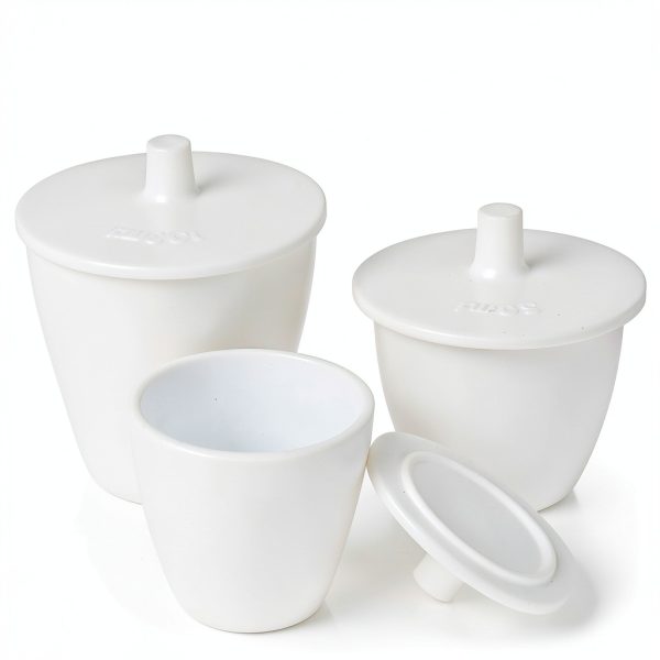PTFE Crucible 50ml StonyLab High Form Cup Beaker with Lid-3