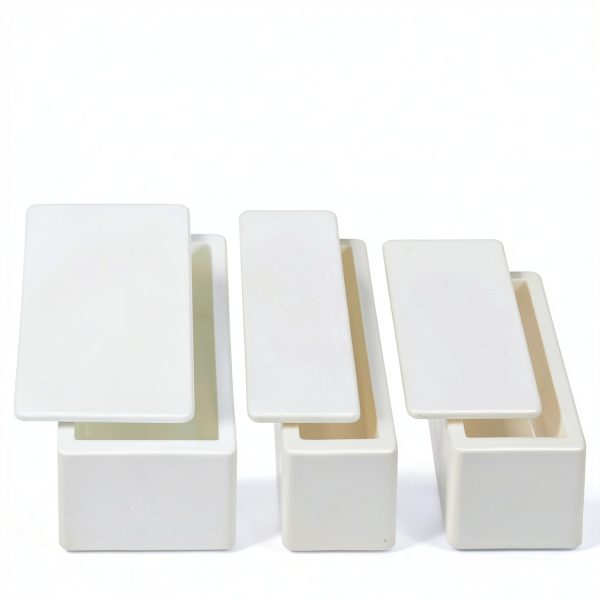 Magnesia Crucible MRUPEZIU 99% MgO Ceramic Boat 365mL Square Plate-2