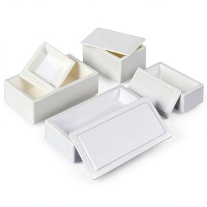 Magnesia Crucible MRUPEZIU 99% MgO Ceramic Boat 365mL Square Plate-0