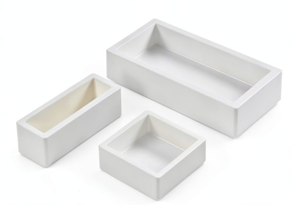 Magnesia Crucible MRUPEZIU 99% MgO Ceramic Boat 365mL Square Plate-3