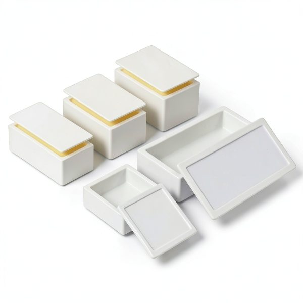 Magnesia Crucible MRUPEZIU 99% MgO Ceramic Boat 365mL Square Plate-4