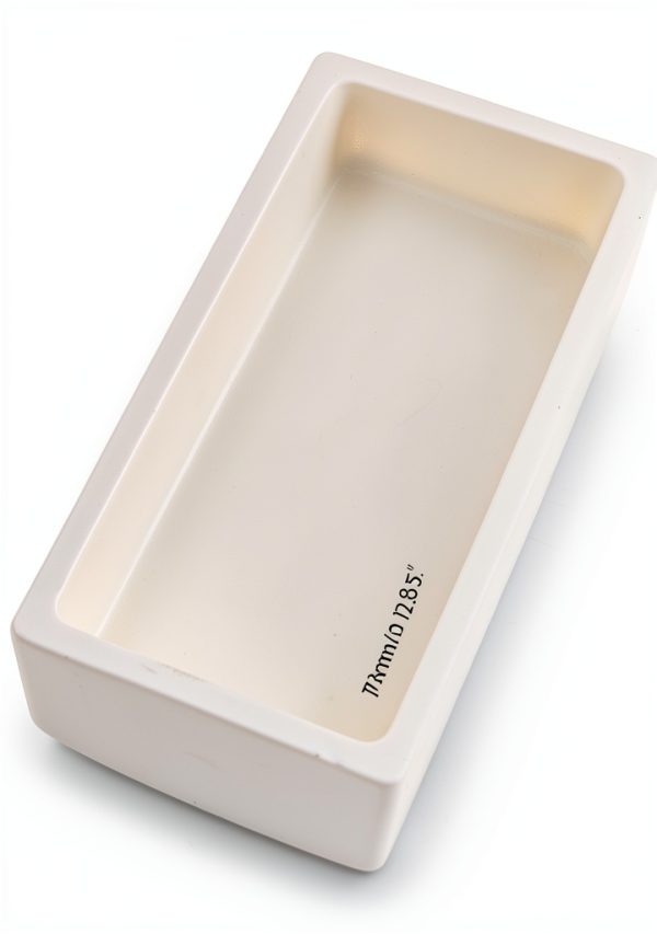 BQLZR Alumina Ceramic Crucible Holder 3.15x1.57x0.71" 50ml Pack of 3-3