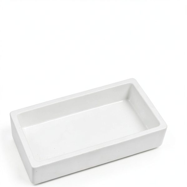 BQLZR Alumina Ceramic Crucible Holder 3.15x1.57x0.71" 50ml Pack of 3-2