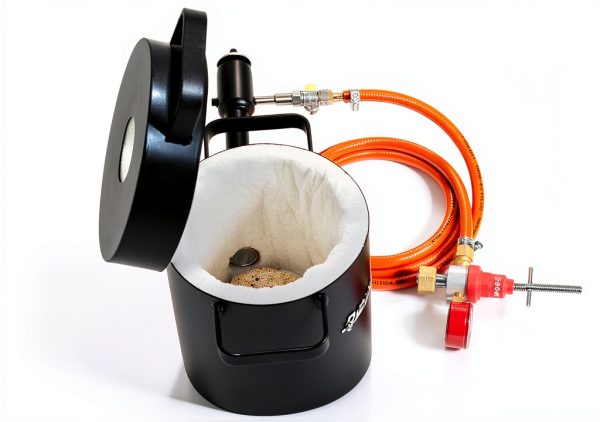 DEVIL-FORGE Gas Propane Furnace FB1Sb 4kg Crucible Kit with Tongs-7