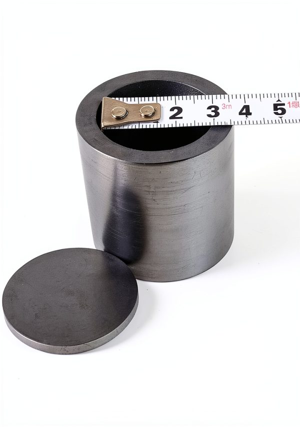 Smelting Lab Graphite Crucible 40mm x 40mm by OTOOLWORLD with Cover-3