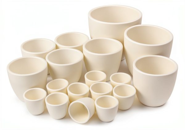 Alumina Crucible 5ml High Form 99.3% White Pack of 10 Lab4us-2