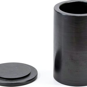 OTOOLWORLD Smelting Lab Graphite Crucible with Cover Lab Supply 40MM X 60MM-0