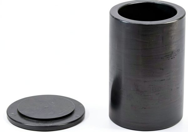 OTOOLWORLD Smelting Lab Graphite Crucible with Cover Lab Supply 40MM X 60MM-0
