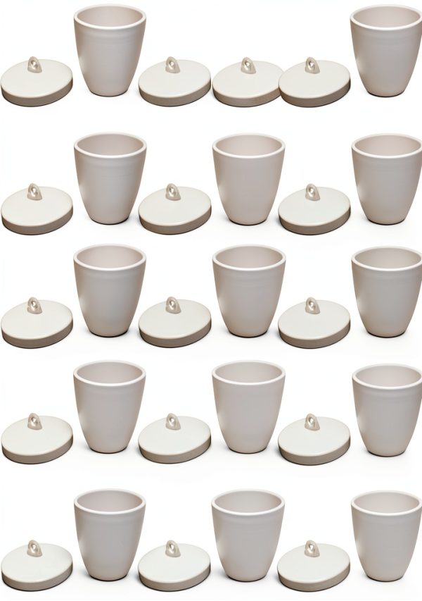 Porcelain Crucibles CHF-10-20 10ml with Lid by GSC International-0