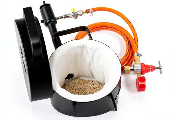 DEVIL-FORGE Gas Propane Furnace FB1Sb 4kg Crucible Kit with Tongs-8