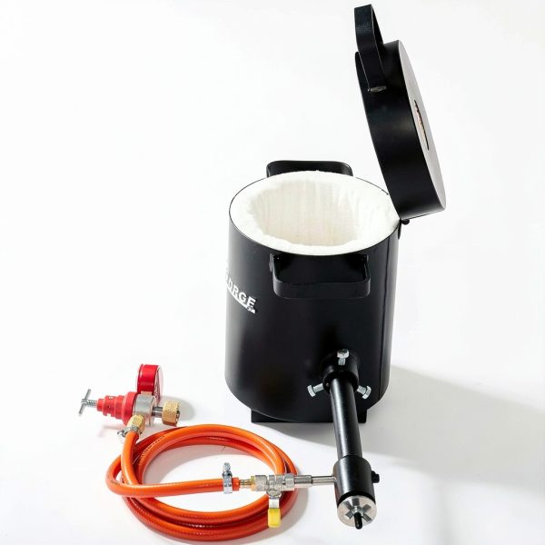 DEVIL-FORGE Gas Propane Furnace FB1Sb 4kg Crucible Kit with Tongs-6